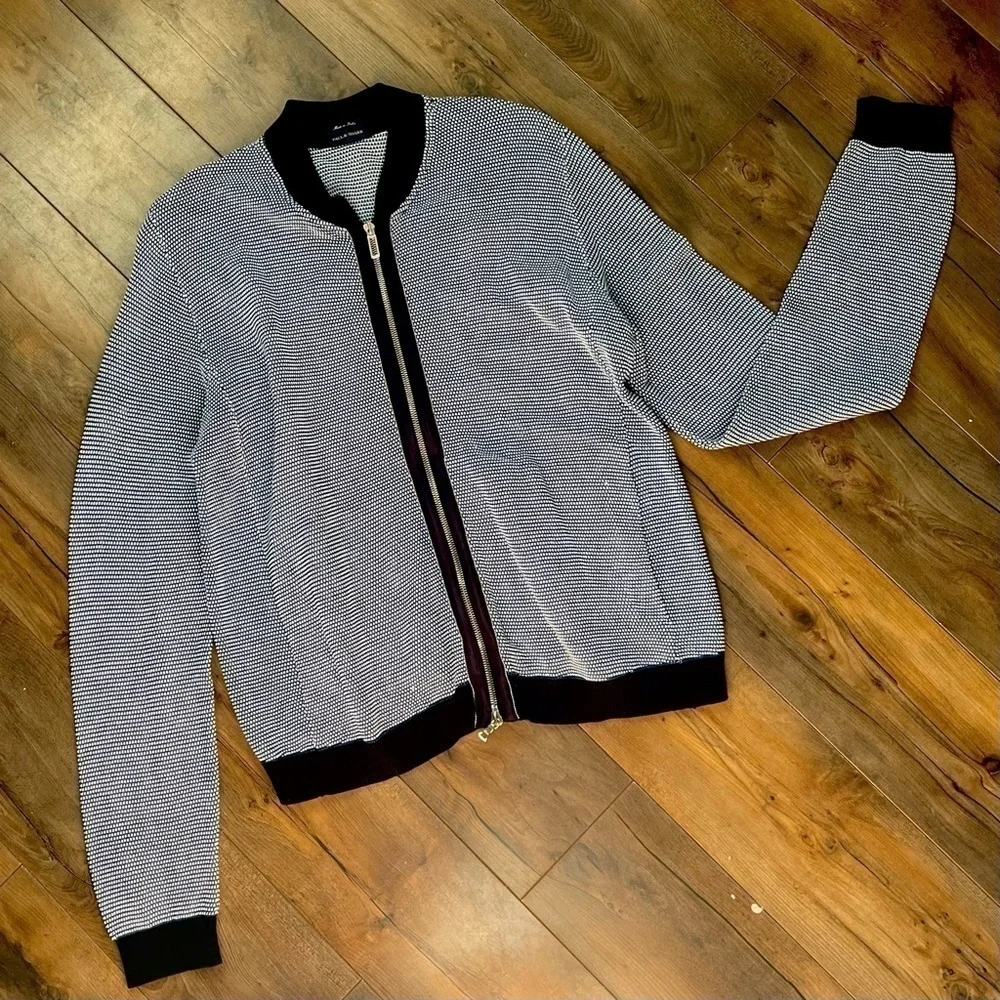 Paul and Shark zippered cardigan- L​